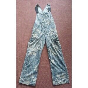JERZEES Outdoors Camo Overalls Size 40 Mossy Oak Hunting Bibs Workwear Vtg